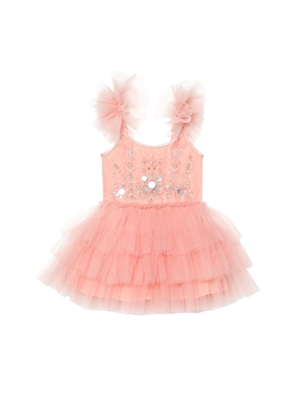 Tutu Du Monde Pink Tulle Embellished Party Dress